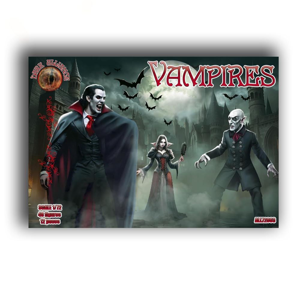 Amazon.com: Alliance 72063 1/72 Vampires 48 Figures, 12 Poses